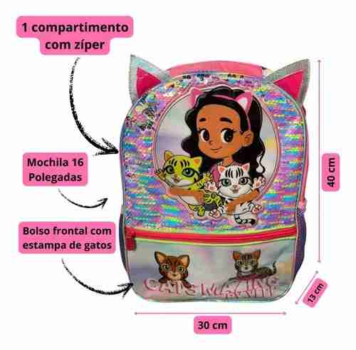 MOCHILA INF. GATOS G